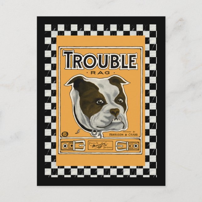 Carte Postale Trouble the Bulldog (Devant)