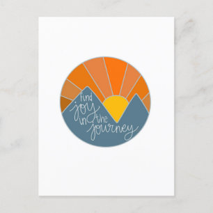 Carte Postale Trouvez la joie dans le voyage