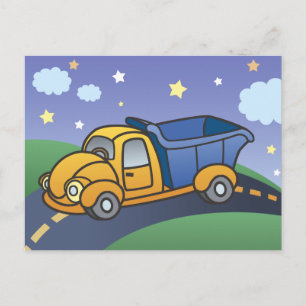Carte Postale Truck Kids Art