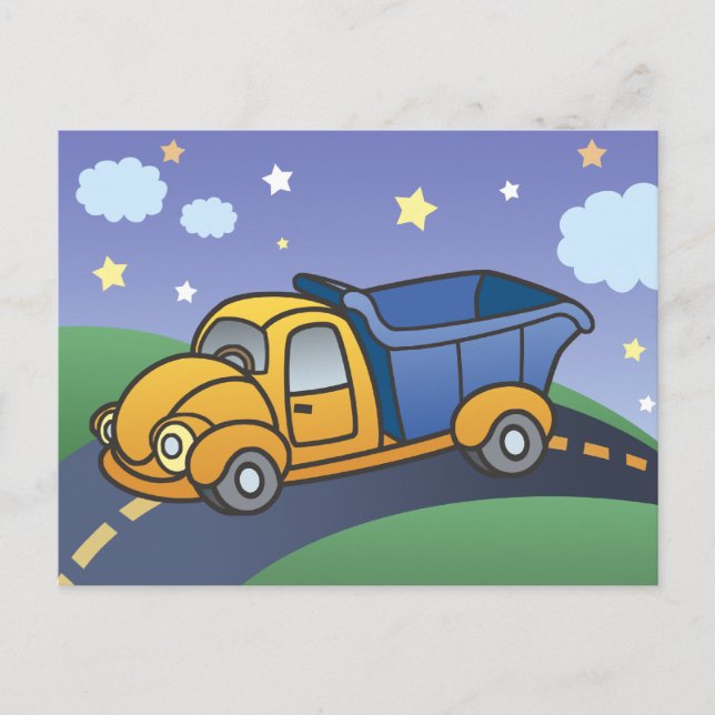 Carte Postale Truck Kids Art (Devant)