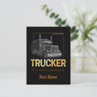 Trucker Né Pour Être Conducteur Rétro Camion Vinta