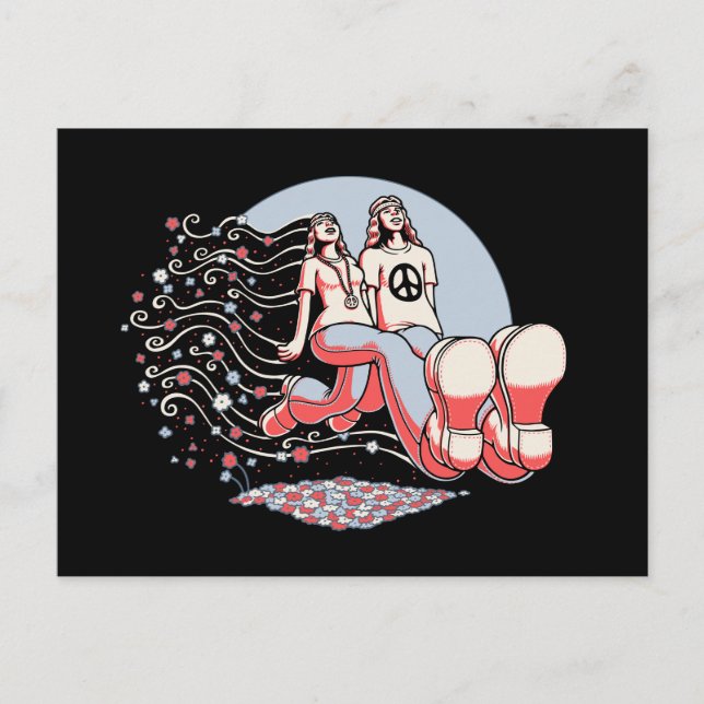 Carte Postale Truckin pour les couples (Devant)