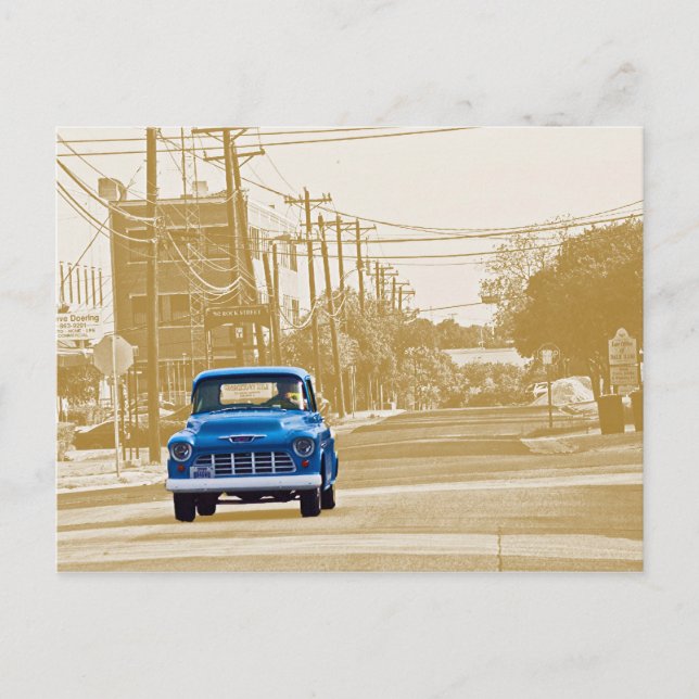 Carte Postale Trucking dans le centre-ville de Georgetown, Texas (Devant)