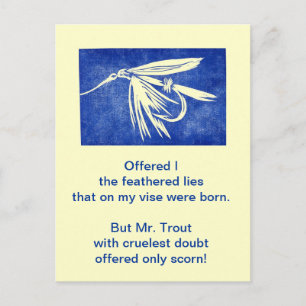 Carte postale Truite brute