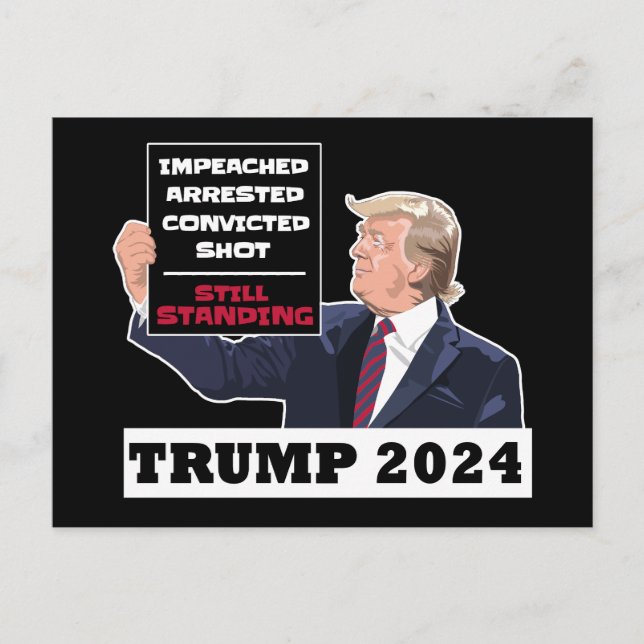 Carte Postale Trump 2024 Toujours Président Élection USA (Devant)