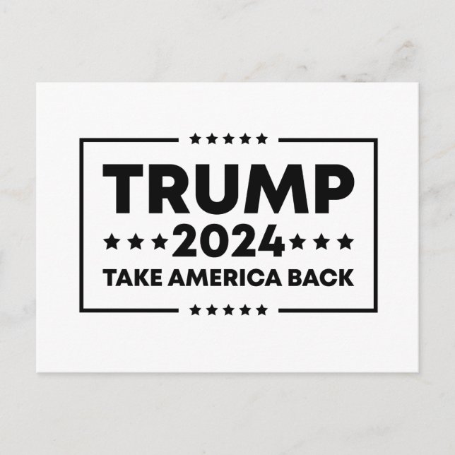 Carte Postale Trump 2024 : Trump et l'Amérique (Devant)
