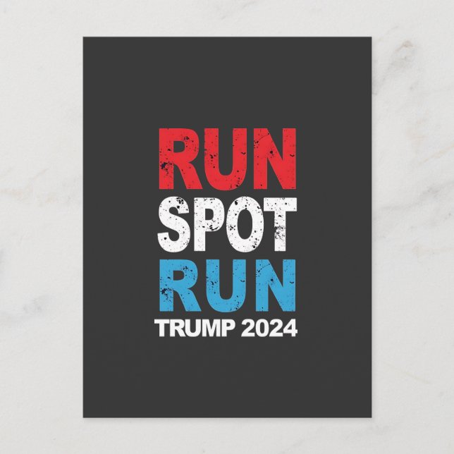 Carte Postale Trump 2024 Trump Vance élection de Run Spot Run Tr (Devant)