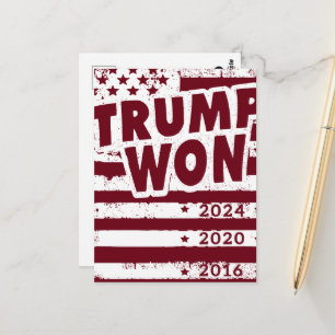 Carte Postale Trump a gagné