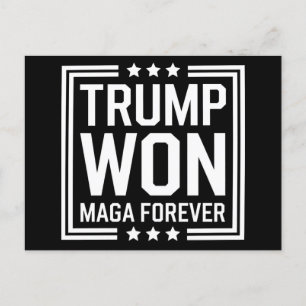 Carte Postale Trump a gagné la 47e élection présidentielle améri