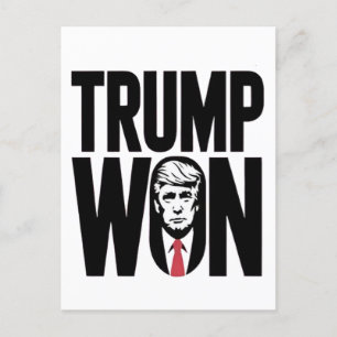 Carte Postale Trump a gagné Trump Vance Élection Président Disco