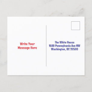 Carte Postale Trump Adressée À La Maison Blanche