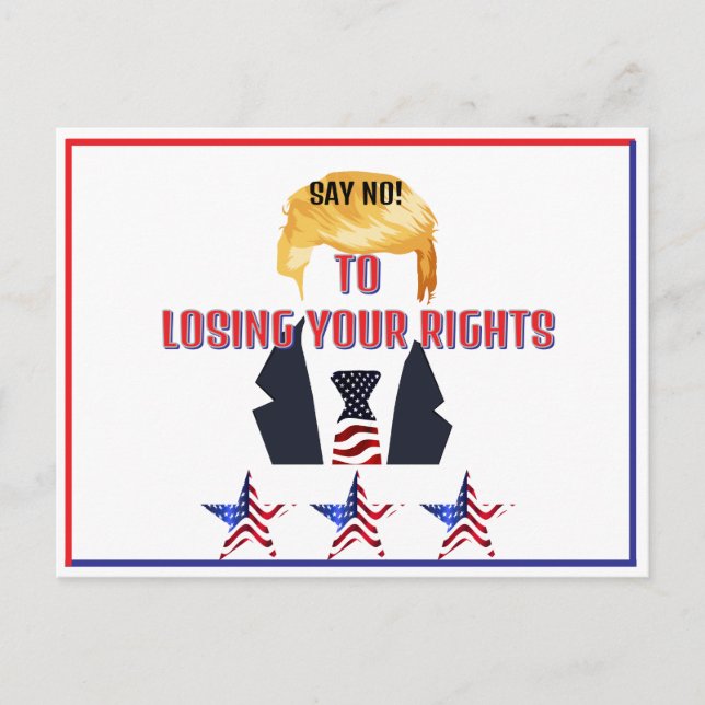 Carte Postale Trump Adressée À Votre Sénateur (Devant)