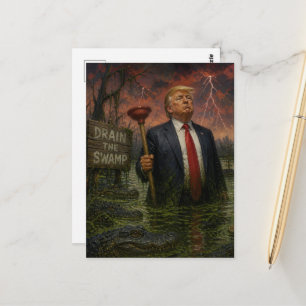 Carte Postale Trump dans le Marais