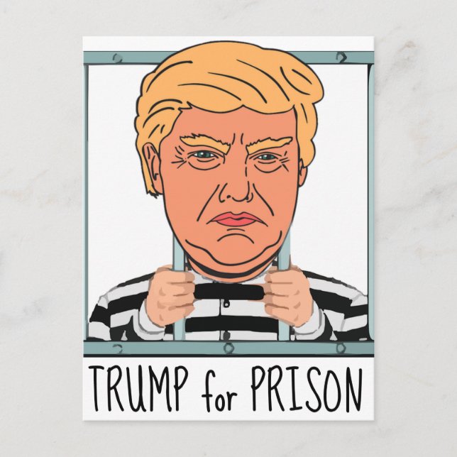 Carte Postale Trump en colère pour la prison (Devant)