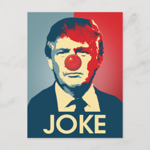 Carte Postale Trump est une plaisanterie - Propagande anti-Trump