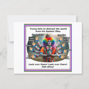 Carte Postale Trump et Shiva le destructeur