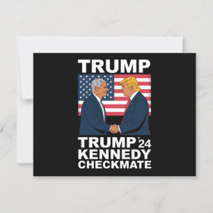 Carte Postale Trump Kennedy Checkmate 2024 Vote Trump Kennedy