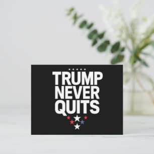 Carte Postale Trump Ne Quitte Jamais Vote Patriotique Trump 2024