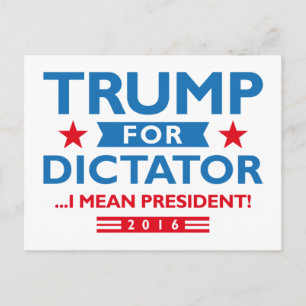 Carte Postale Trump Pour Dictateur