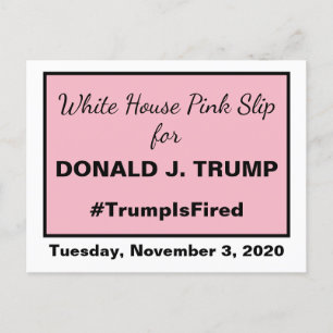 Carte Postale Trump, qui a fait un bond en avant rose à la Maiso