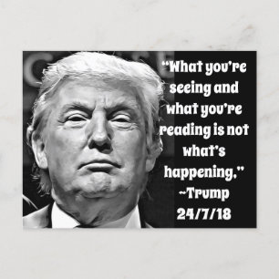 Carte Postale Trump ridicule les citations de Memorabilia