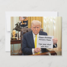 Trump souhaite joyeux anniversaire ou événement