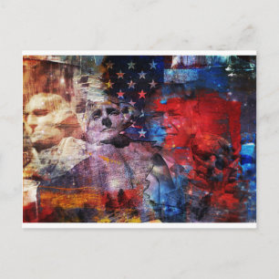 Carte Postale Trump sur le Mont Rushmore