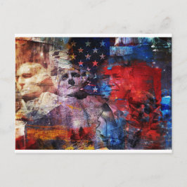 Carte Postale Trump sur le Mont Rushmore