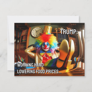 Carte Postale Trump : Travailler À Réduire Dur Les Prix De La No