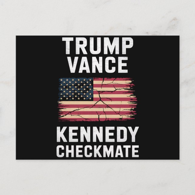 Carte Postale Trump Vance 2024 Trump Vance Kennedy Checkmate (Devant)