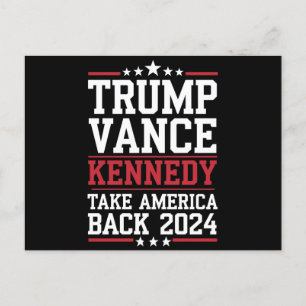 Carte Postale Trump Vance Kennedy Reprenez l'Amérique Encore Une