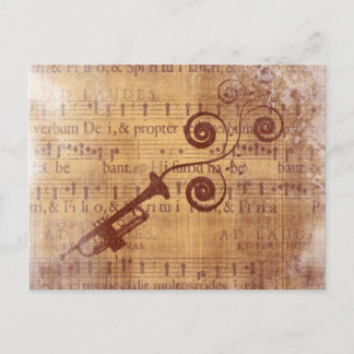 Carte Postale Trumpet antique