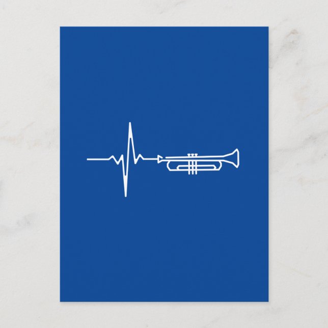 Carte Postale Trumpet Heartbeat Trumpet Player Cadeau (Devant)