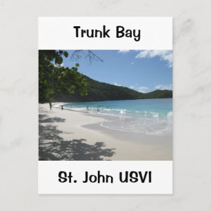 Carte Postale Trunk Bay, St. John USVI