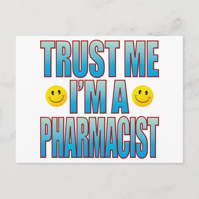 Carte Postale Trust Me Pharmacist (Devant)