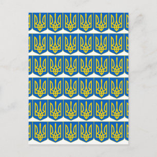 Carte Postale Tryzub ukrainien