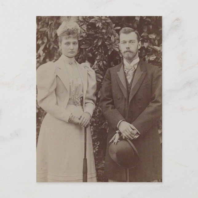 Carte Postale TSAR NICOLAS & TSARINA Romanov de Russie #295 (Devant)