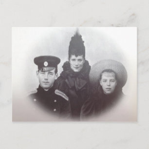 Carte Postale Tsar - TSARINA MARIE & OLGA & MICHAEL Russie #098