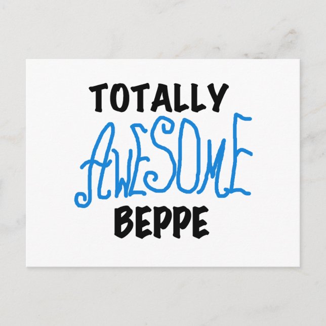 Carte Postale Tshirts et cadeaux de Beppe totalement géniaux (Devant)