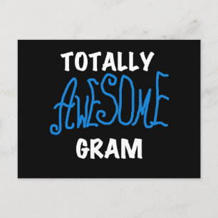 Carte Postale Tshirts et cadeaux Gram Blue totalement géniaux