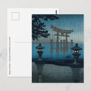 Carte Postale Tsuchiya Koitsu - Miyajima dans la pluie