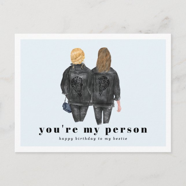 Carte Postale Tu es ma personne | Anniversaire de mon meilleur a (Devant)