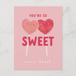 Carte Postale Tu es si douceur pour enfants en classe Valentine
