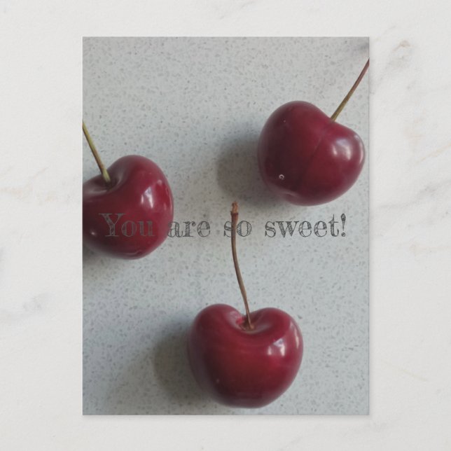 Carte Postale Tu Es Tellement Sweet Cherry (Devant)