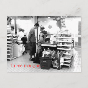 Carte Postale Tu me manque.