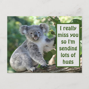 Carte Postale Tu me manques vraiment, alors j'envoie beaucoup de