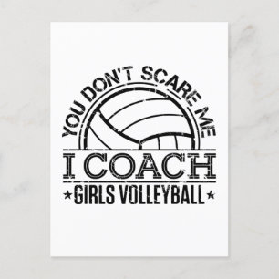 Carte Postale Tu ne me fais pas peur, j'enseigne le volley-ball 