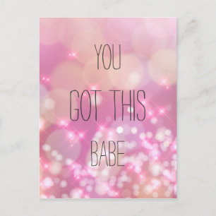 Carte Postale Tu Vas Réussir Bébé Citation Inspirante Étincelle
