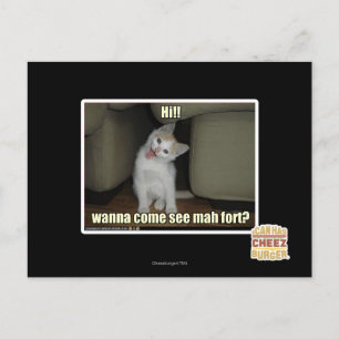 Carte Postale Tu viens voir le fort de mah ?