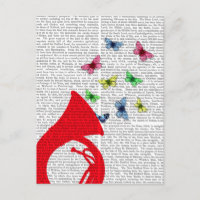 Tuba avec papillons
